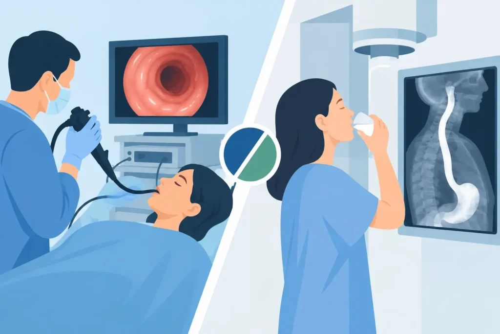 Endoscopy Versus Barium Swallow: Which Test?